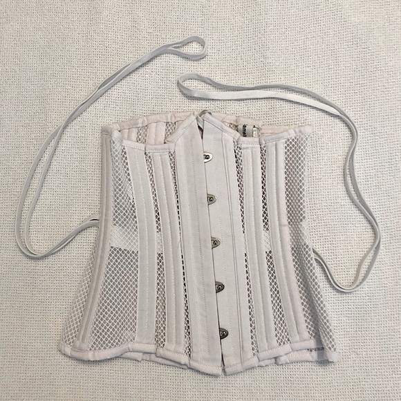 XS Camellia Lace-up Underbust Corset - Picture 1 of 3